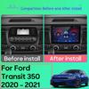 Android Multimedia For Ford Transit 350 2020 - 2021 Car Stereo CPU Radio QLED Player Navigation Carplay Auto HDR  Cam Dash WIFI