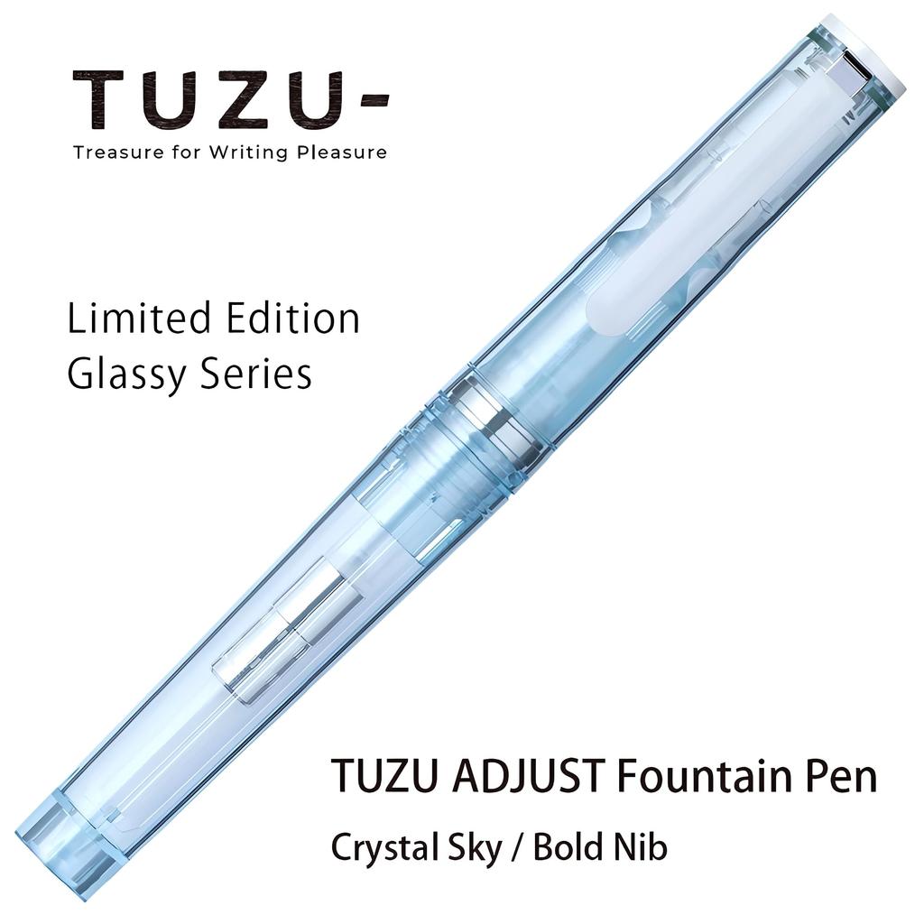 Sailor Fountain Pen TUZU ADJUST Glassy Crystal Sky Broad 12-0561