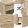 Bathroom Furniture Set 2 Pcs Sonoma Oak Wood Based Material