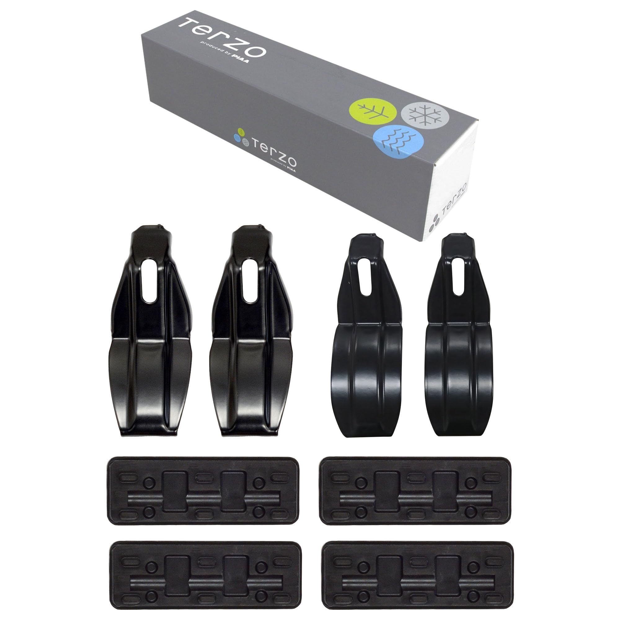 

Terzo Roof Carrier Set of for Honda Life and JB8 (by PIAA) Carrier/Base Holder, 4, Black, JB5, JB6, JB7, (EH316) чёрный