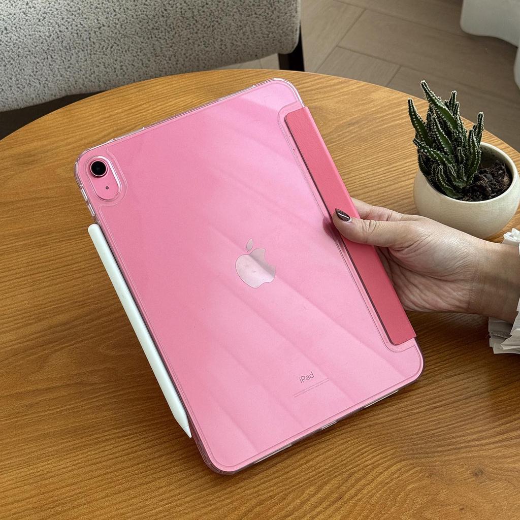 Apple iPad 11th Gen A16 Protective Case: 10.9-inch Anti-bend Magnetic Acrylic Shell, Three-fold Design, No Pen Slot