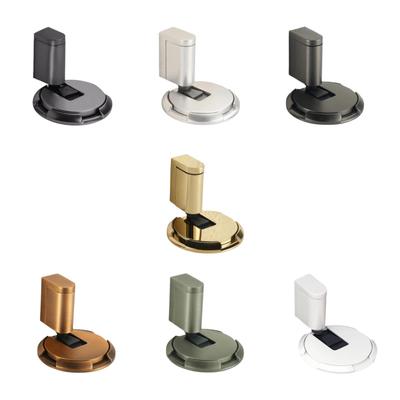 Door Stopper Windproof for Bottom of Door Zinc Alloy Adjustable Door Suction