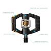 Crankbrothers Mallet E 11 Pedals, Black/Gold