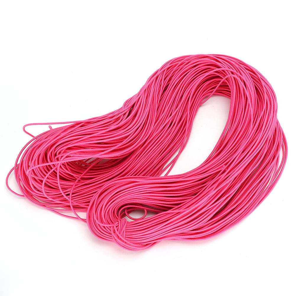 

1.5mm 100m Elastic Stretch Round Beading Cord String Rope for DIY Jewelry MakingDeep Pink розовый