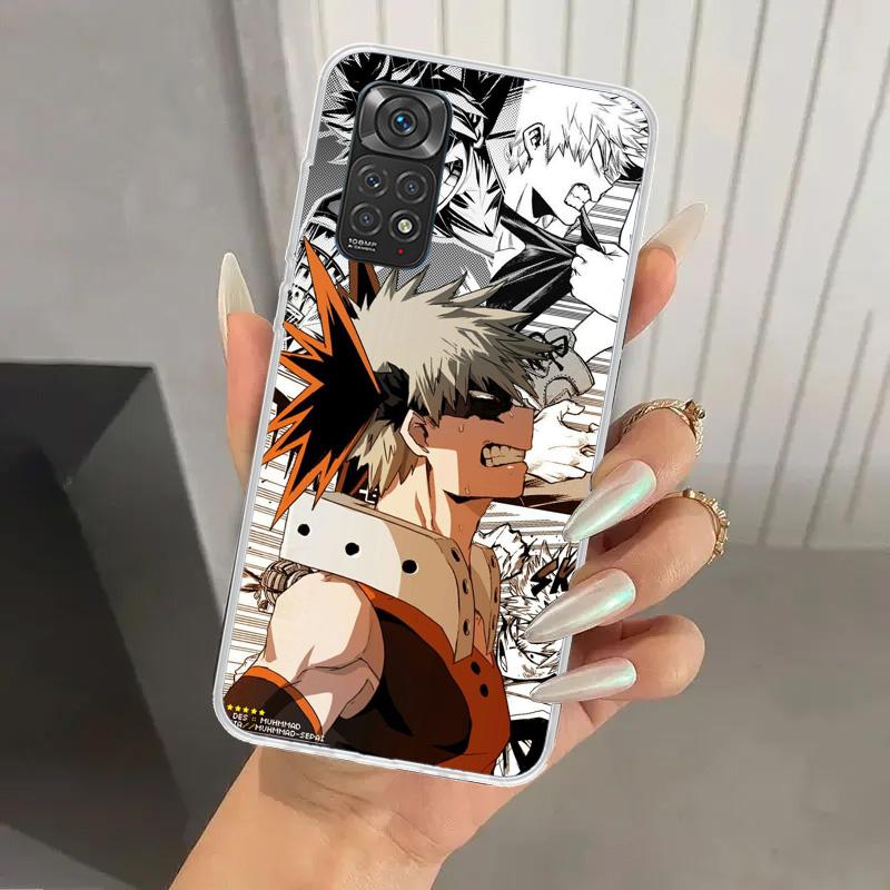 My Hero MHA Bakugou Katsuki Phone Case for Xiaomi Redmi Note 15 14 14S 13 12S 12 Pro 11S 11 Plus 11T 11E 10S Soft Funda Print Sh
