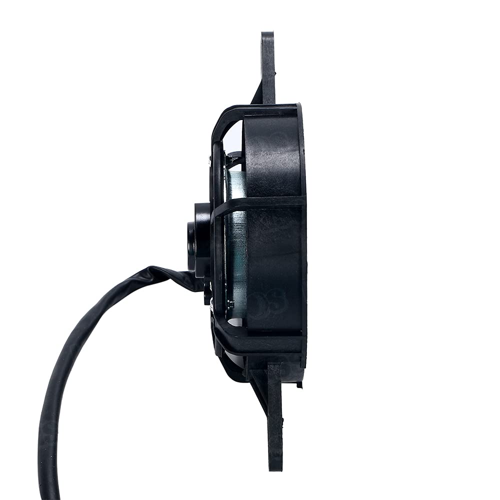 Motorcycle Cooling Fan Radiator Fan Motor for Enduro, Off-Road, and Electric Motorcycles, 12V, Universal Fit