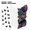 Black Cat Puzzle Wooden Special-Shaped Splicing Toy Original Piggy Bank Puzzle Decompression Puzzle
