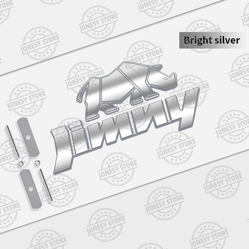 1 Set Auto Metall Nashorn Jimny Kühlergrill Logo Auto Styling 3D Abzeichen Aufkleber Kofferraum Aufkleber Für Suzuki Off Road Jb74 Jb43 Jb64 Jb53 Jb32