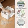 Multi functional tissue box, remote control bracket, desktop organizer, minimalist living room coffee table storage box