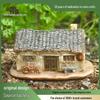 Pastorale Platteland Miniatuurhuis: Creatief Bureauscène voor Woonkamer of Cadeau