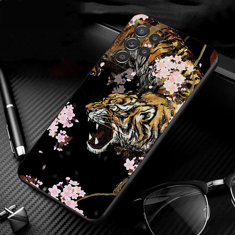 

Japanese tiger Art Phone Case For Samsung Galaxy S26 S25 S24 S23 S22 Ultra S23 S22 S25 Plus S24 FE S26Edge S25