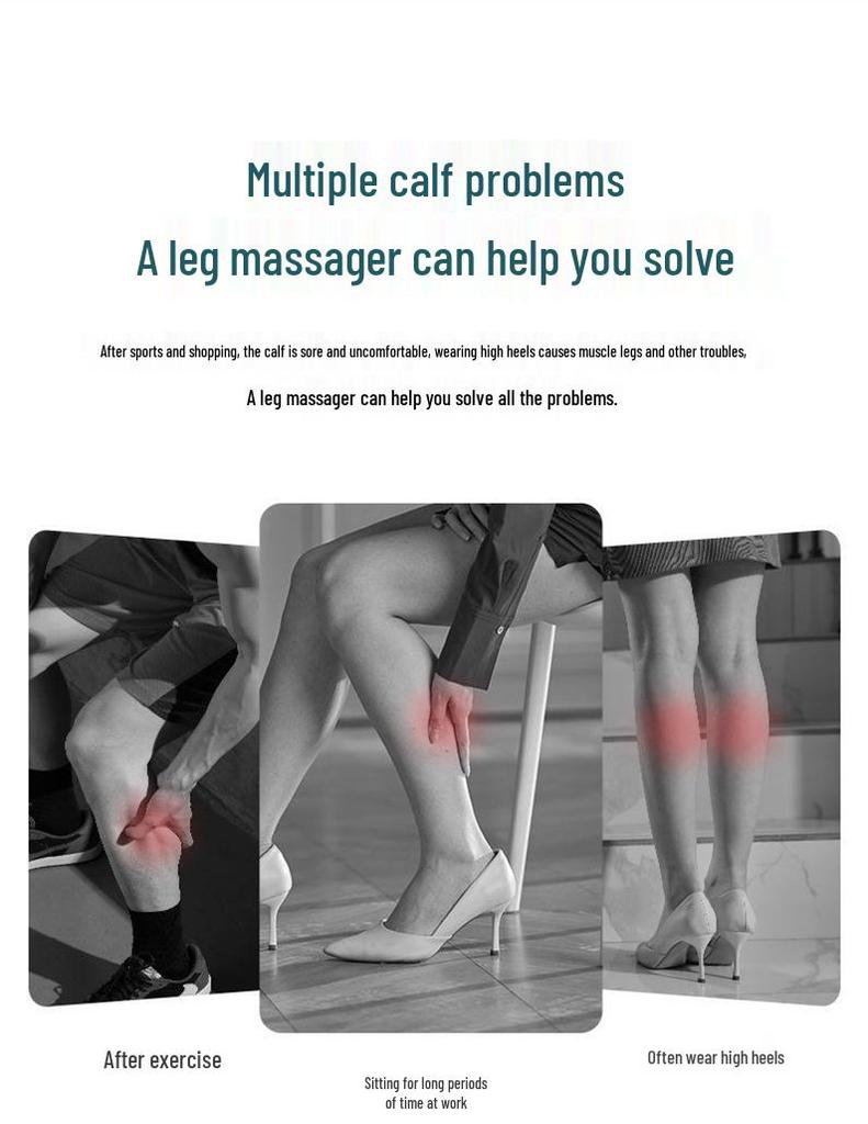 Multi-functional Air Pressure & Vibration Leg Massager with Heat