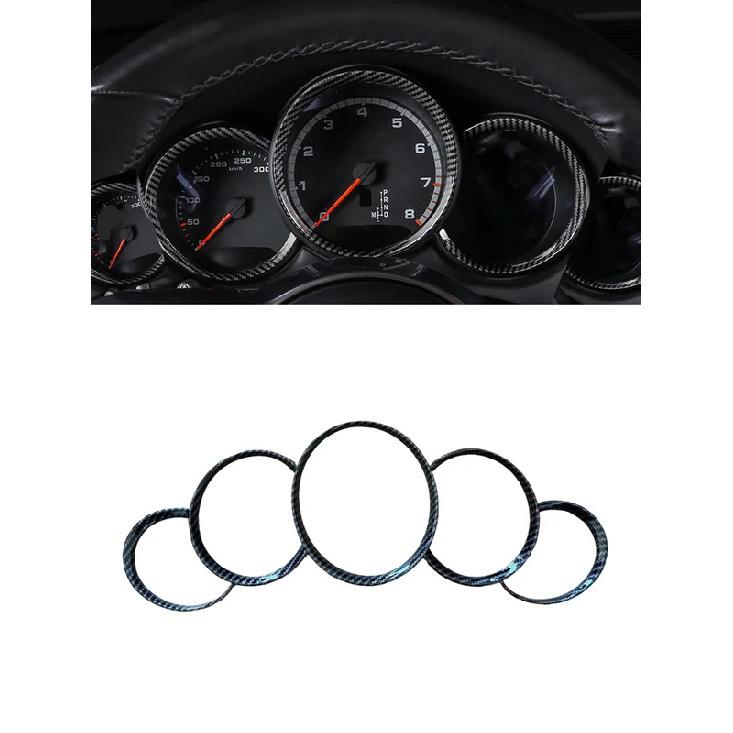 For Porsche Cayenne 911 Panamera 2010 2012 2013 2014 2015 2016 Car Dashboard Cover Trim Carbon Fiber Style Accessories