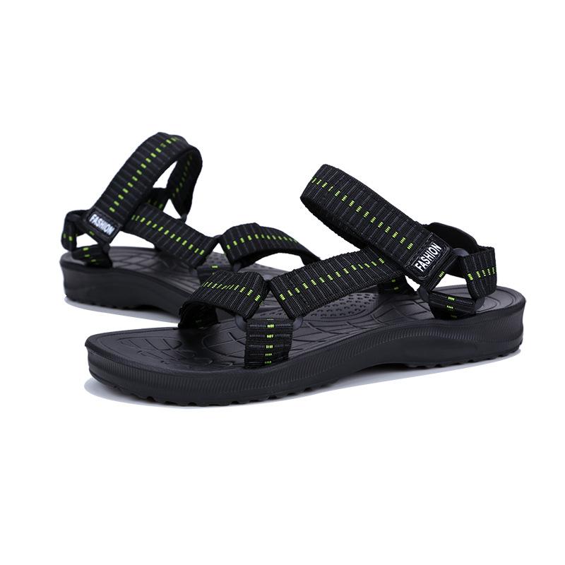 

Sandals 2025 new summer couple webbing outdoor beach shoes trendy large size cool slippers 18036 37