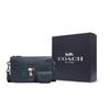 Coach X Peanuts Snoopy Heritage 25 Zipper Closure Snoopy Pattern Print Pebble Leather Shoulder Crossbody Bag Medium Women bags Dark-Blue CE710-QBDEI