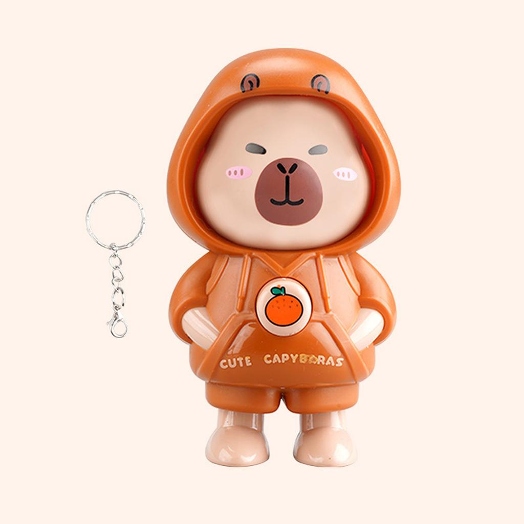 Capybara Keychain Car Key Holder Backpack Charm Bag Pendant Plastic Texture Purse Decoration Suitable for All Ages