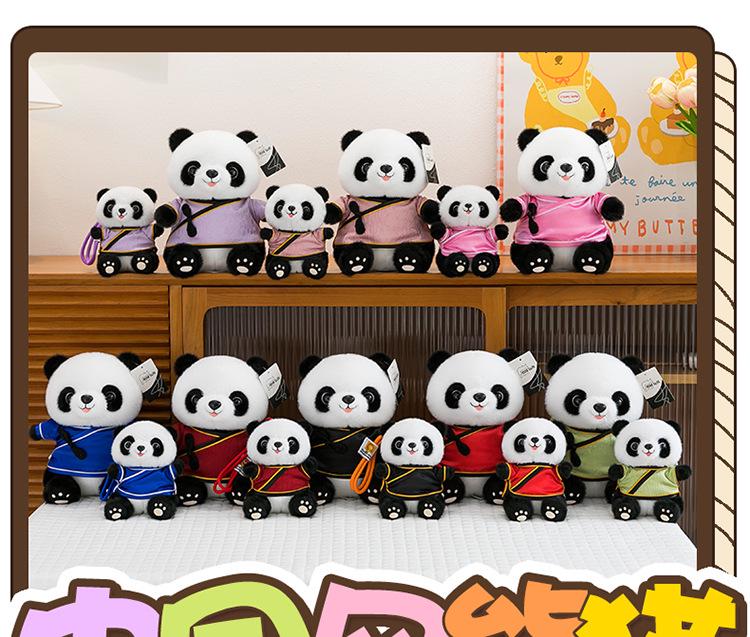 Chinese Style Cute Panda Pendant Plush Toy with Logo