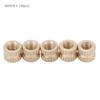 M4 Brass Cylinder Knurled Round Molded In Insert Embedded Nuts (M4*6*6.3; 30pcs)