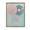 Poster Melody of Colors Poster Melody of Colors, 30X40 Cm, Wooden Frame Light Oak, Matte Paper 230 Gsm