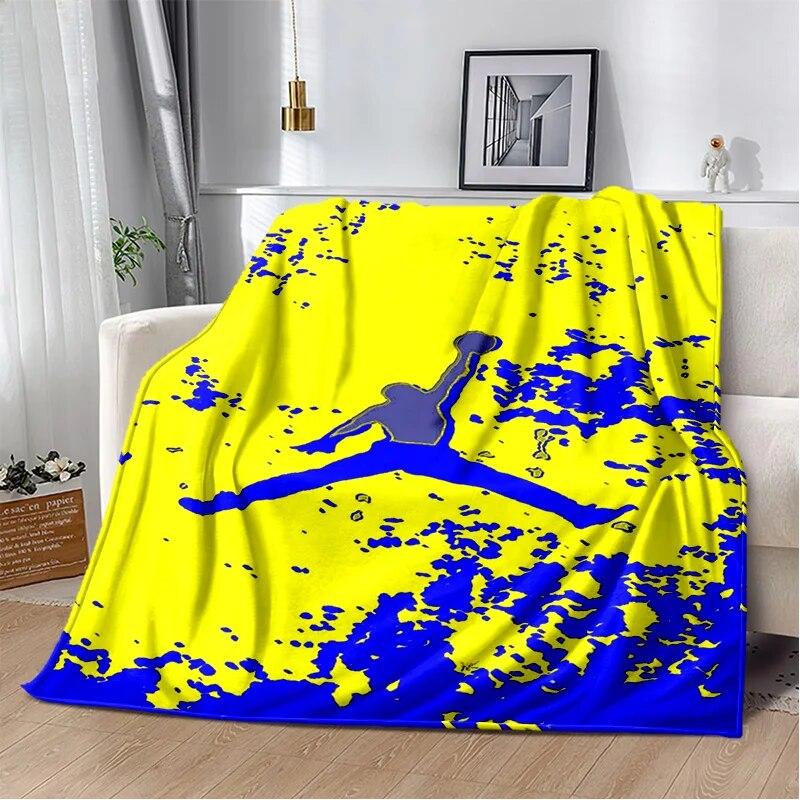 

3D Creative Basketball Printed Soft Plush Blanket Flannel Blanket Throw Blanket for Living Room Bedroom Bed Sofa Sport Office