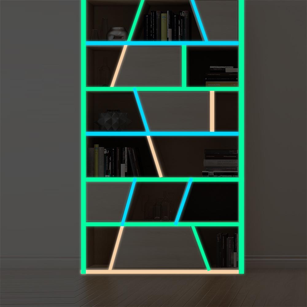 3m Creative DIY Luminous Strip: Blue, Green & Orange Self-Adhesive Fluorescent Light for Bedroom, Door, or Wall Decoration