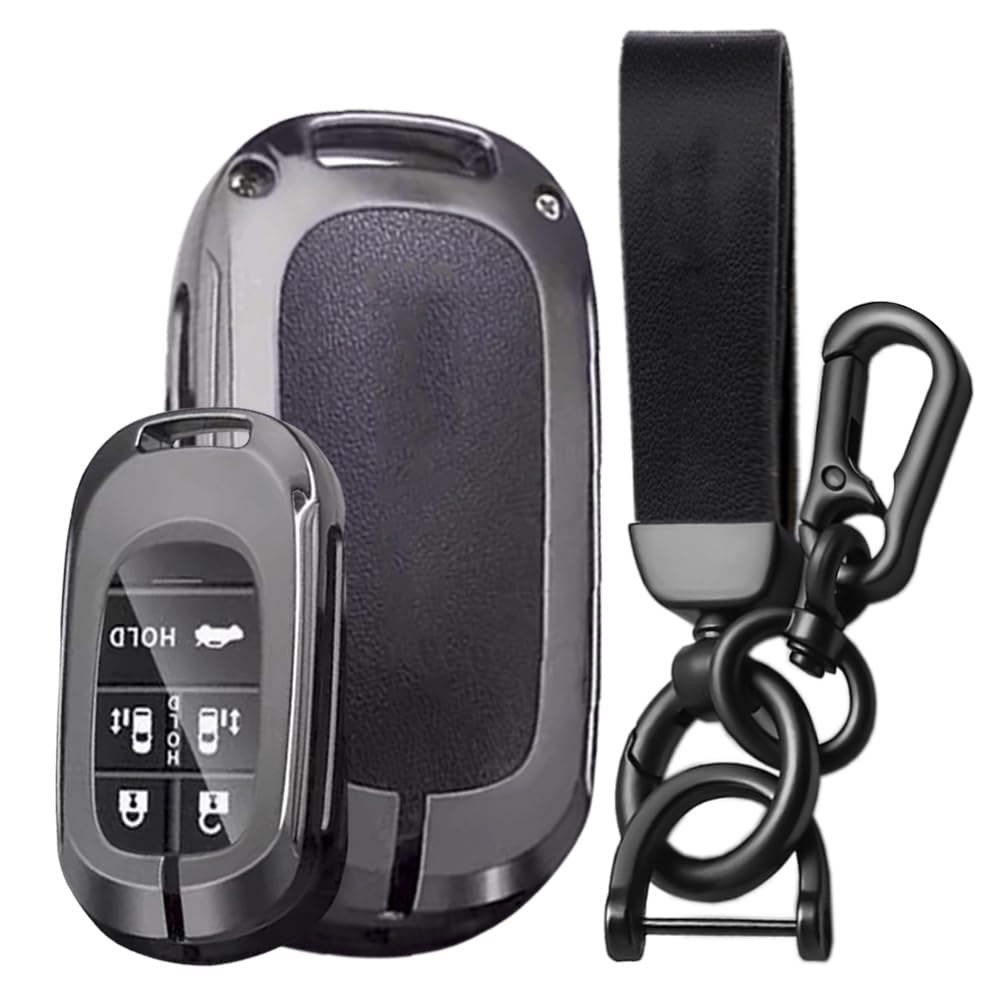 

Ключница Чехол для смарт-ключа Чехол для ключа для Honda New Stepwagon RP6 7 8 New Odyssey Elysion Кожа Crazy Horse Брелок для автомобильного ключа Черный [SANRILY]