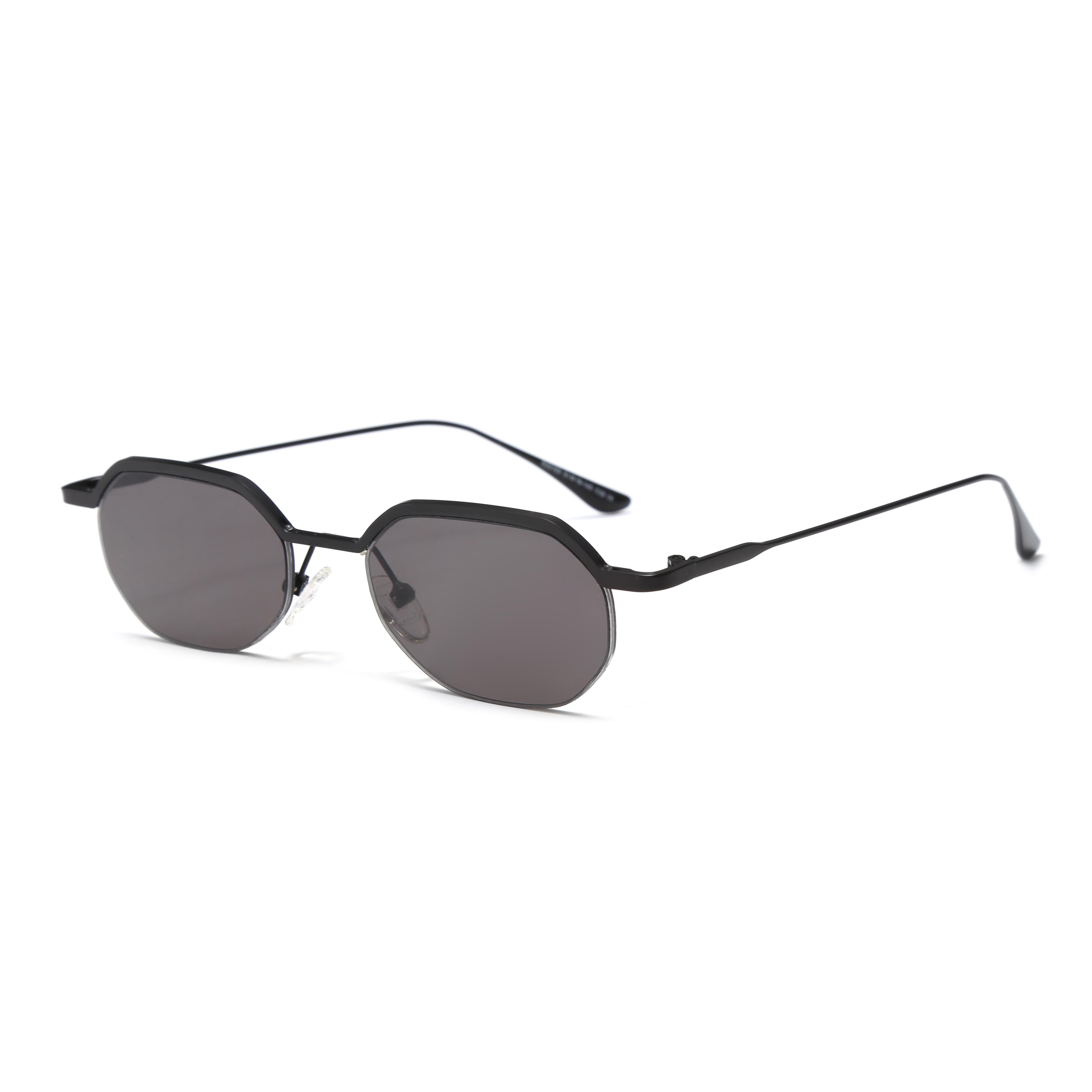 HBK Vintage Sunglasses TAC Polarized UV400 Lenses Half Frame Eyewear Custom Print Logo Fashion Men Women Pink Shopping Driving Alloy