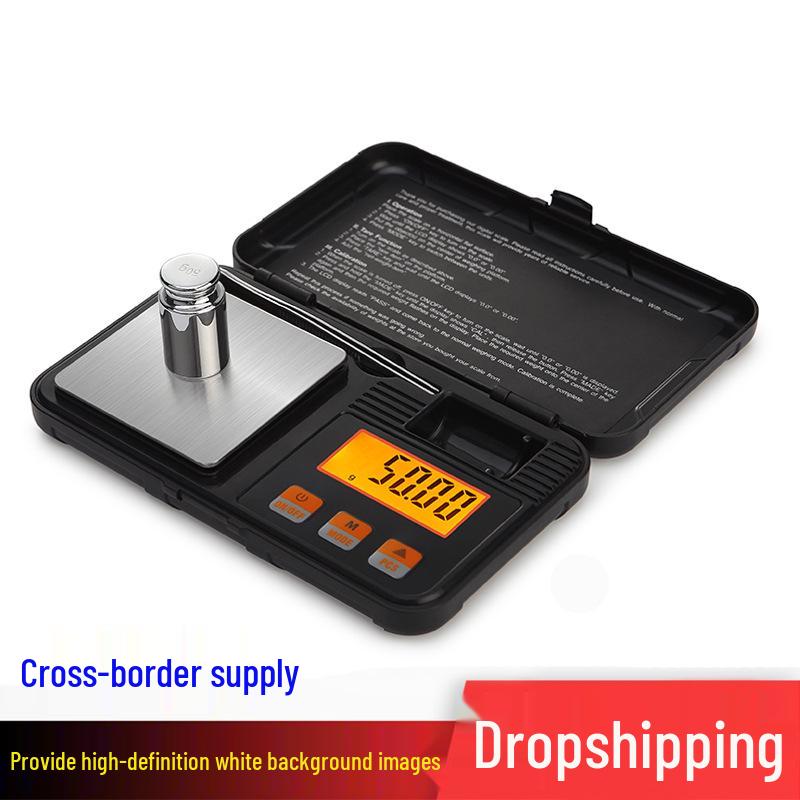 High-Precision Electronic Jewelry Scale - Pocket-Sized Tool for Gold & Carat Measurement