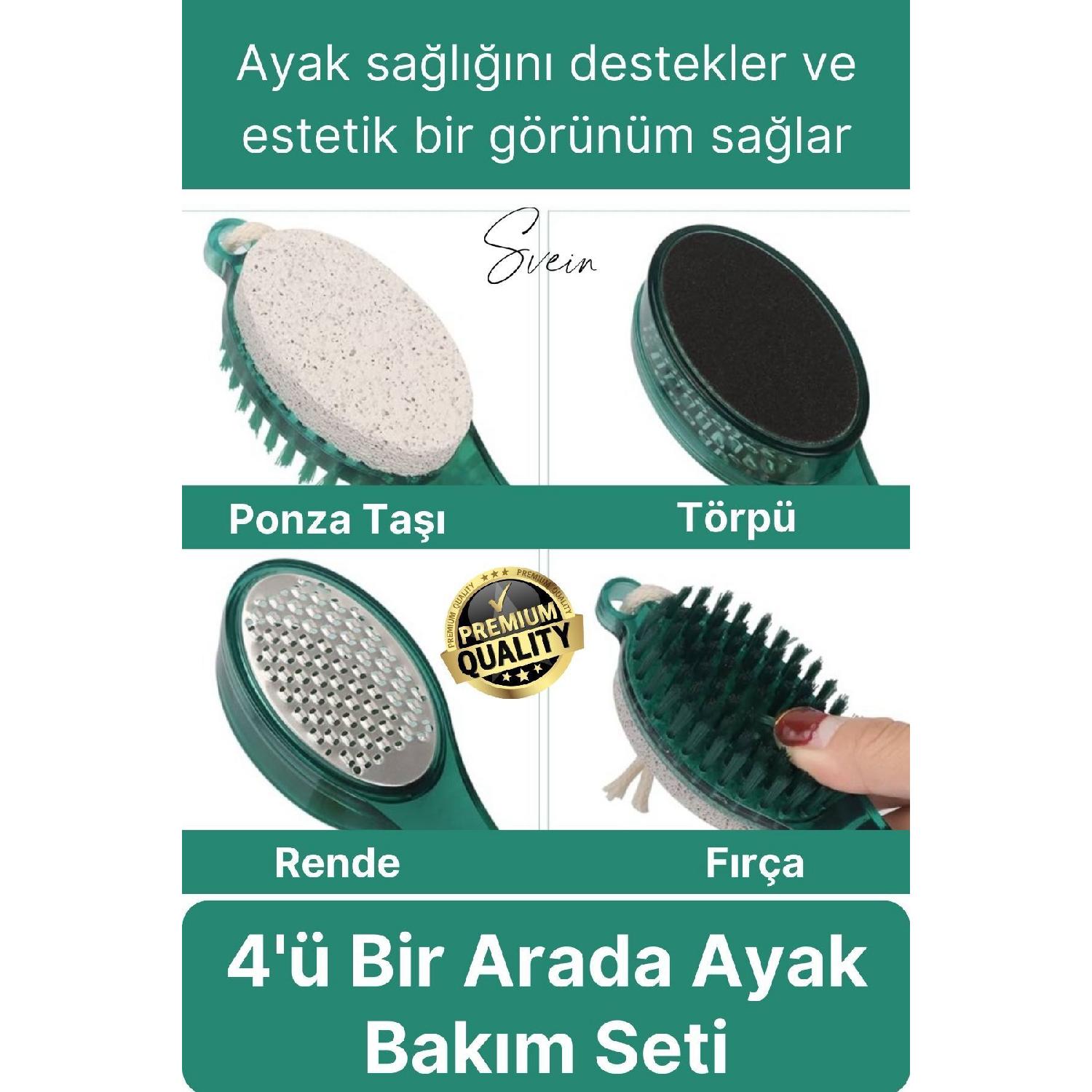 

Premium Foot Heel Care Tool Multifunctional Set With Brush Heel Stone Rasp Grater Sand Pumice Stone