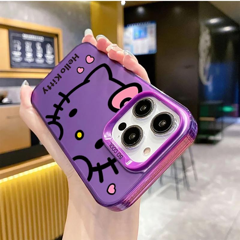Cute Hello Kitty Casing For Iphone 17 Air 17 Pro Max 1615 14 11 12 13 Pro Max 16 Plus 16e 13 Mini Lovely Cartoon Hard Phone Case
