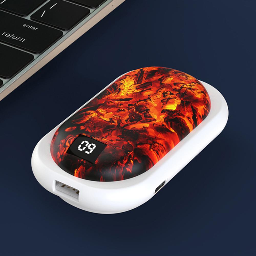 2-In-1 Portable Hand Warmers with 3 Adjustable Temperature USB Rechargeable Hand Heater Power Bank