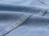 Giacca da donna in denim leggero a maniche corte - Esclusiva estiva, Camicia trendy di alta gamma