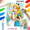Alice In Wonderland Oil Painting Art Set Handmade Diy Gift Home Decoration