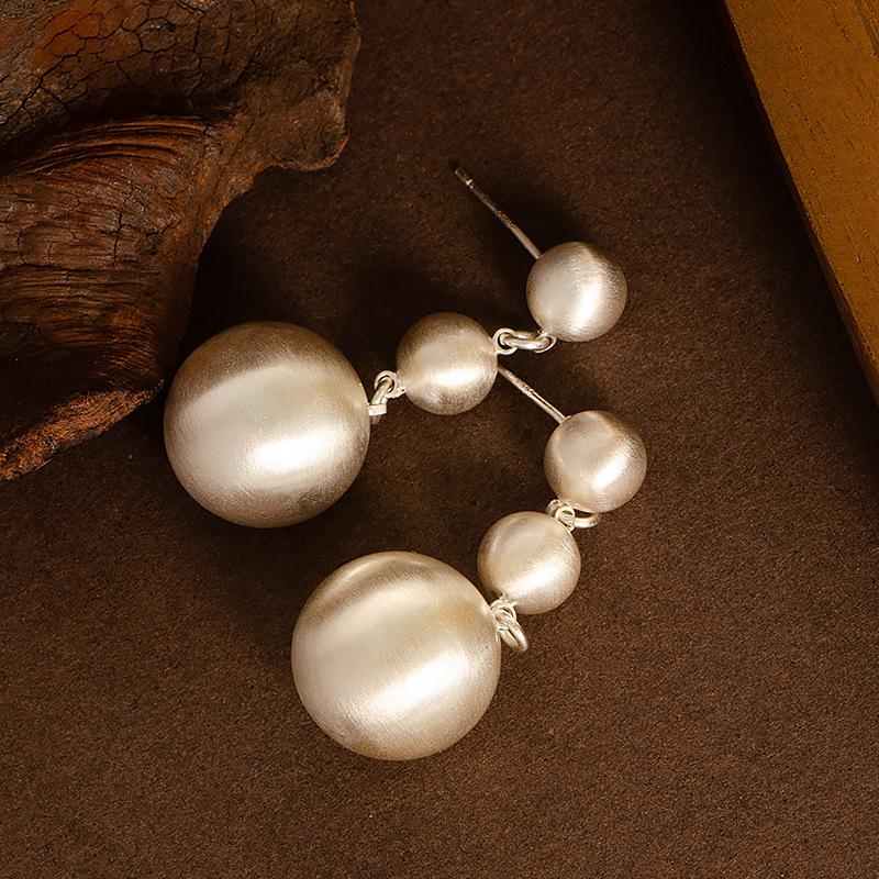 

Винтажные ювелирные изделия с ощущением высокого класса, круглые серьги-подвески Vantage Size, модные серьги-кисточки в металлическом стиле