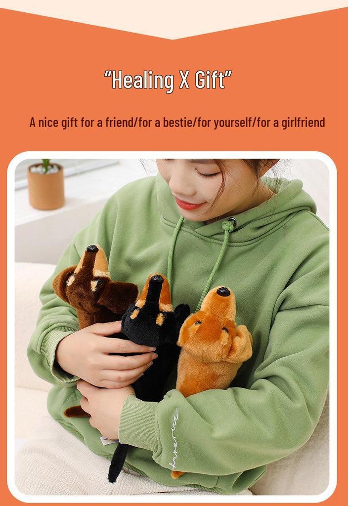 Adorable Realistic Salami Dog Plush Toy - Small Comfort Doll, Perfect Birthday Gift for Kids