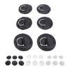 Stainless Steel D Ring Patch Kit PVC Paddle Board D Rings with Rope Hooks for Kayak Inflatable Boat 