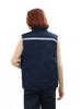 Custom LOGO Reflective Workwear Vest with Thick Padding for Warmth