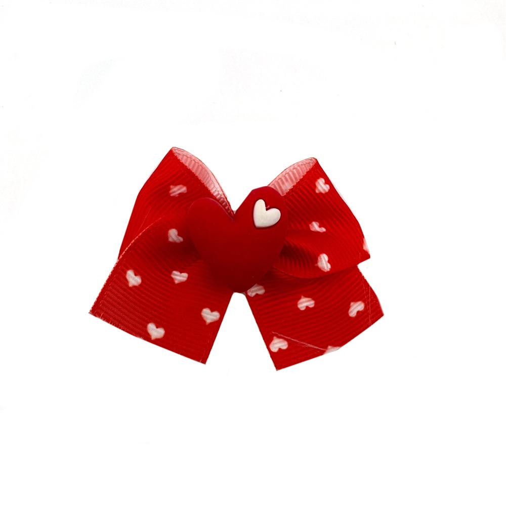 50/100pcs Valentine's Day Pet Dog Hair Bows for Puppy Small Dogs Grooming Bows Dog Hair Accessories Pet Supplies Pink Bows