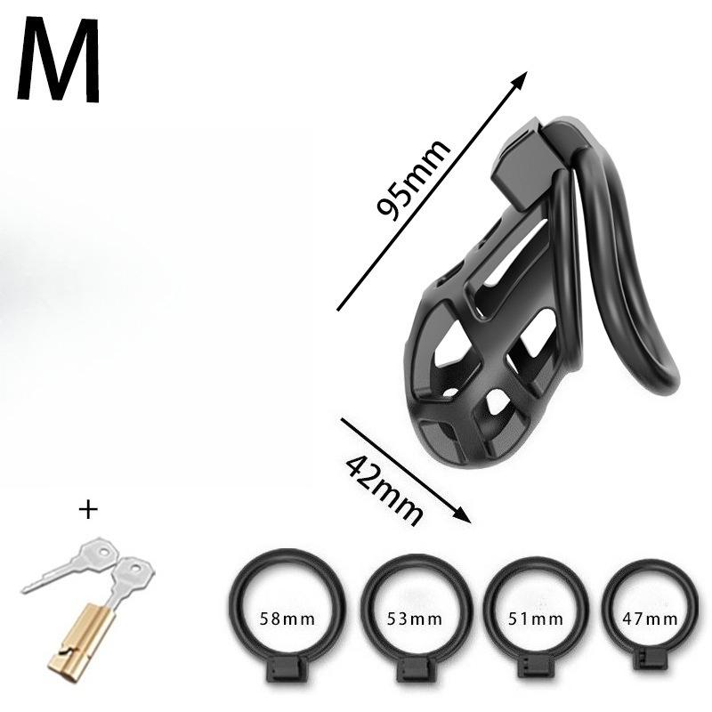 Male Penis Lock Chastity Cage with Lock 4 Different Sizes of Male Chastity Cage Device Cock Ring Penis Fetish Restrain Sex Toy