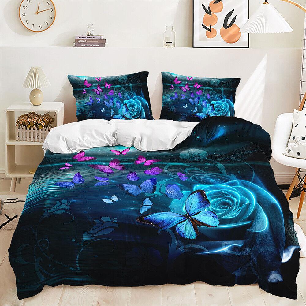 

Серія Butterfly Doona/Ковдра/Підковдра Односпальний/Двоспальний/Королівський комплект постільної білизни SupKing 220x260cm