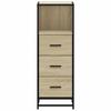 Bathroom Cabinet Sonoma Oak Finish 35 X 37.5 X 100 Cm Particleboard