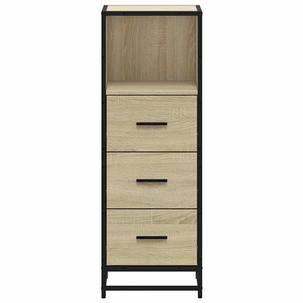 Bathroom Cabinet Sonoma Oak Finish 35 X 37.5 X 100 Cm Particleboard