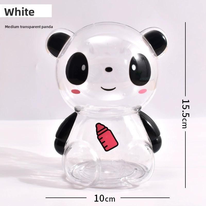 Transparent Cartoon Bear Piggy Bank & Candy Jar