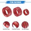 AC Climate Control Knob Rings FIVE  for Toyota 4runner 2010- Red