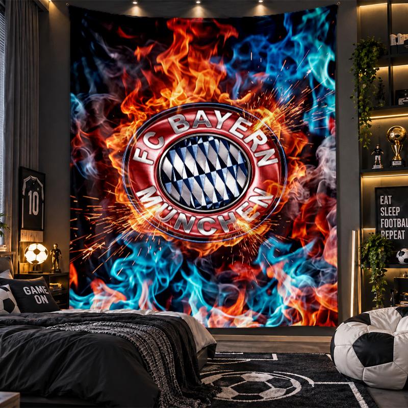 Arazzo da Appendere alla Parete Tessuto con Stampa del Bayern Monaco per Soggiorno Camera da Letto Decorazione per la Casa