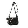 Stylish Pu Leather Handbag Fashionable Scarf Handle Small Shoulder Bag For Women