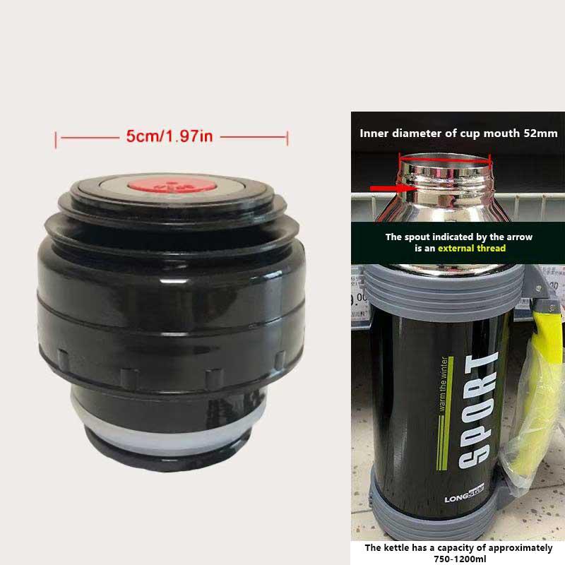 2Pcs 5.2Cm Insulation Cup Cover Thermo Outlet Cap Vacuum Bottle Lid Thermo Cup Stopper Outdoor Travel Cup Cover Water Bottle Cup