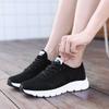 Women Shoes Summer New Flying Knit Breathable Shoes Comfortable Korean Versi Versatile Lace-Up Hollow Large Net Casual Shoes