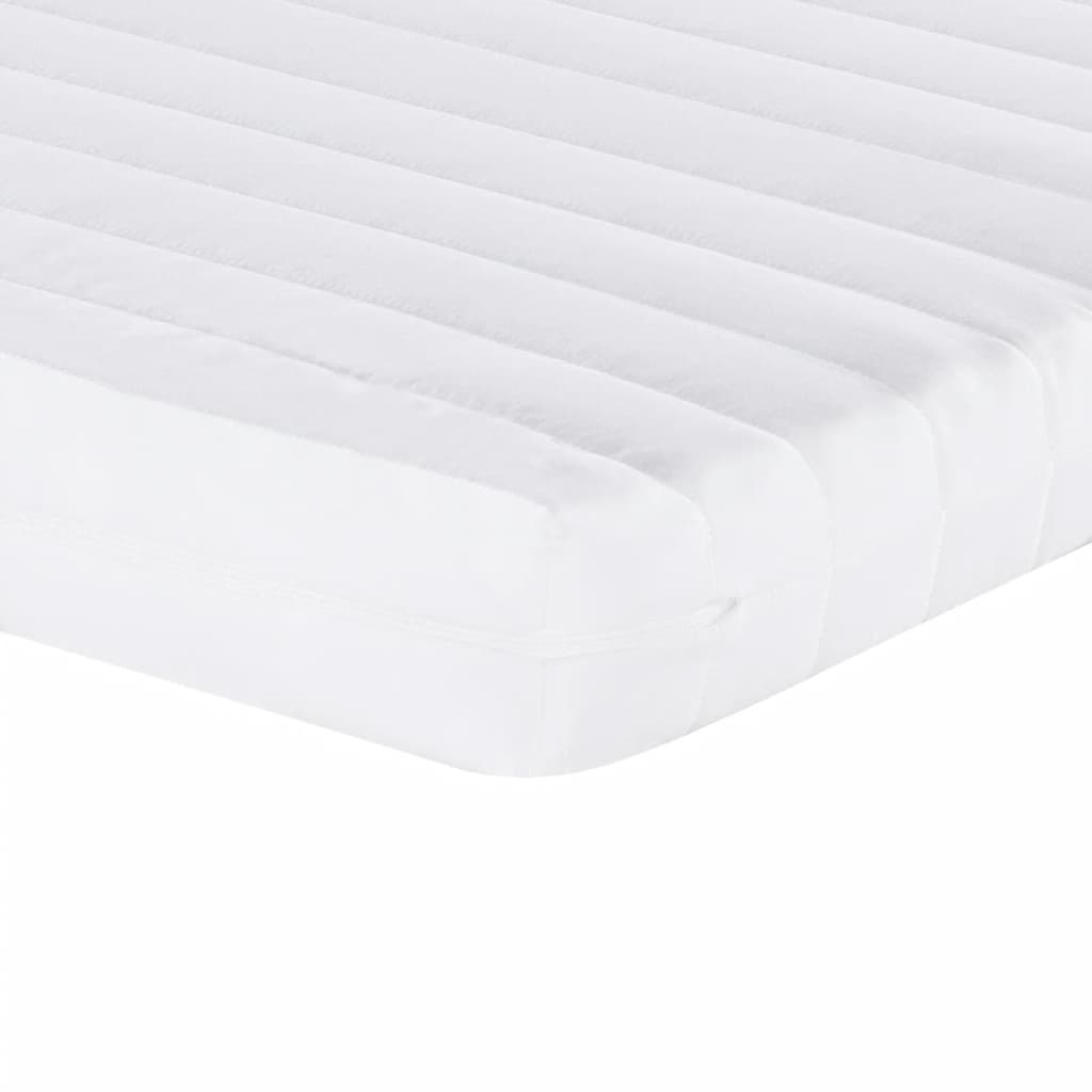 Foam Mattress White 160 X 200 Cm 7 Zone Design Firmness Level 20 ILD