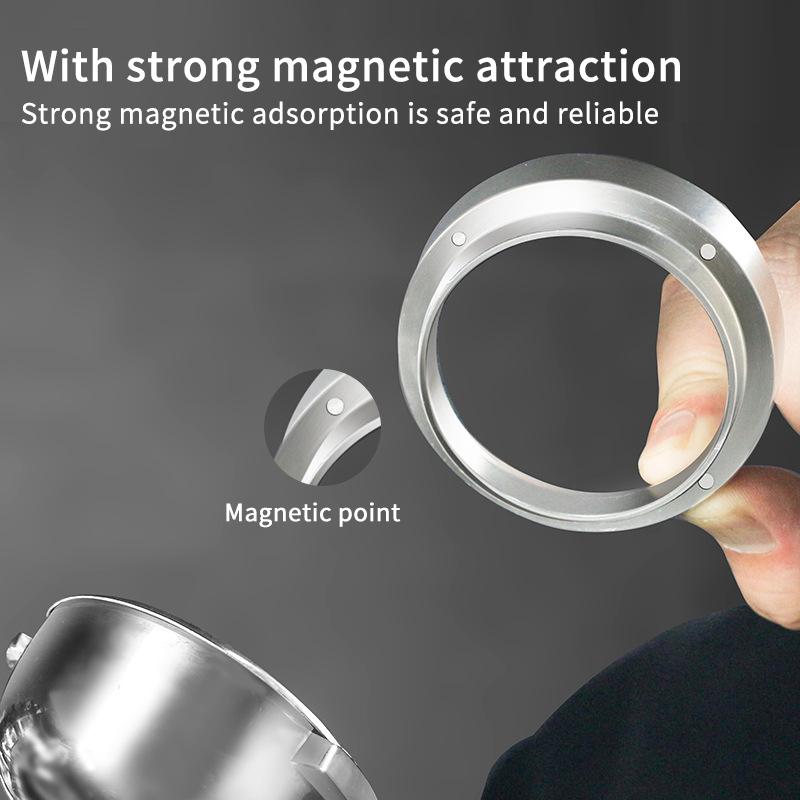 51/53/58mm Magnetic Coffee Filter Ring Coffee Powder Tool Portafilters Espresso Coffee Dosing Ring Coffee Accessories Cafe